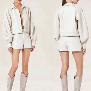 NEW Alexis Cream Fabian Long Sleeves Ceci Jacket Women's Cream Size: Large